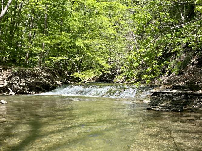 Waterfall (approx. 3-feet tall, 30-feet wide)