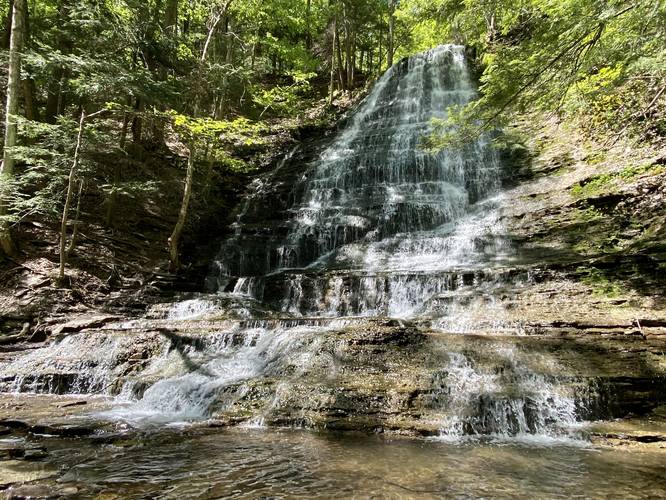 Grimes Glen Lower Falls, approx. 62-feet tall