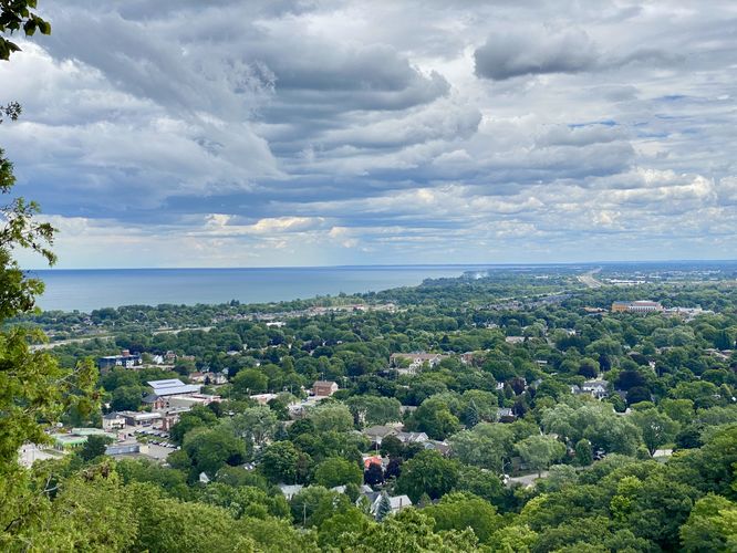 View of Grimsby, Ontario from Grimsby Point