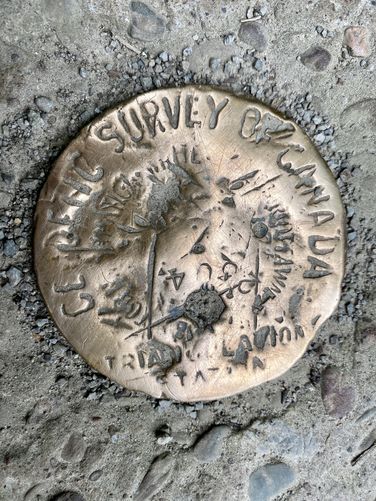 Canadian Survey marker at Grimsby Point