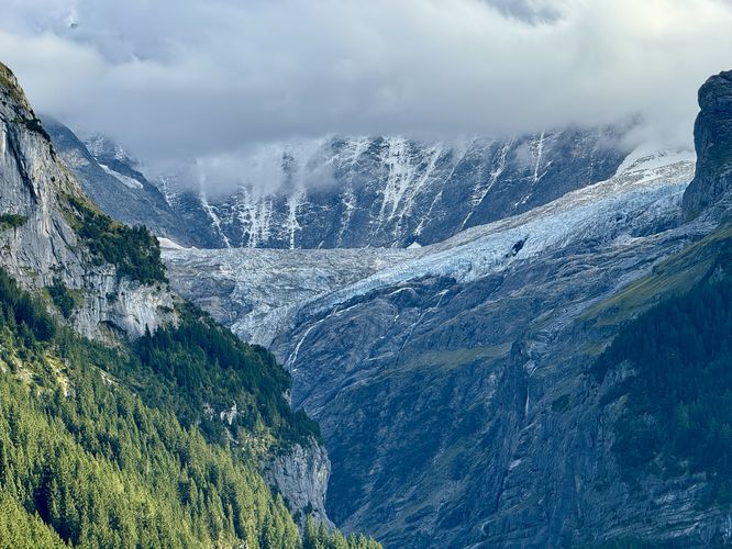 View up Lower Grindelwald Glacier