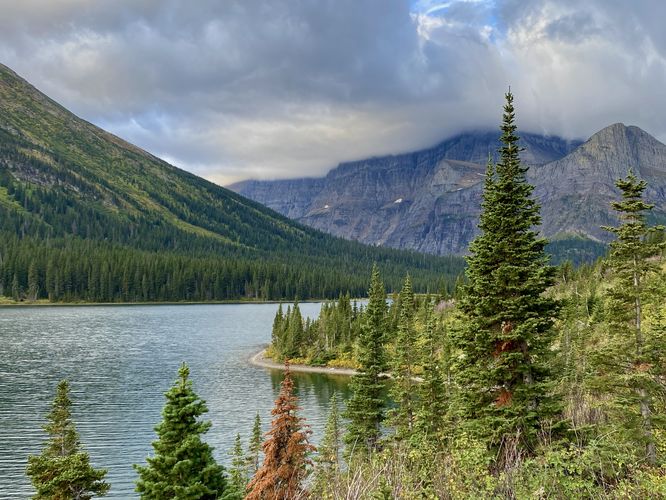 View of Mount Gould and Josephine Lake