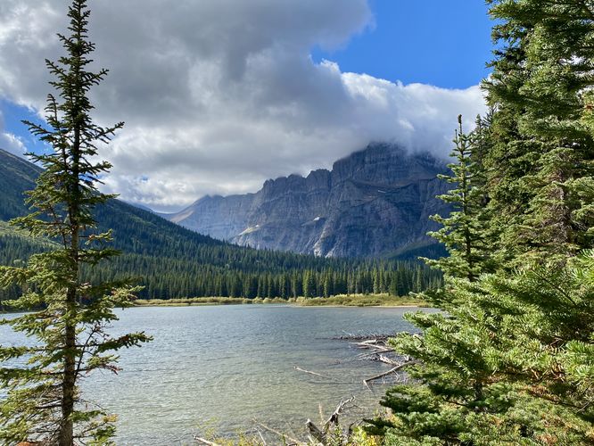 View of Mount Gould and Josephine Lake