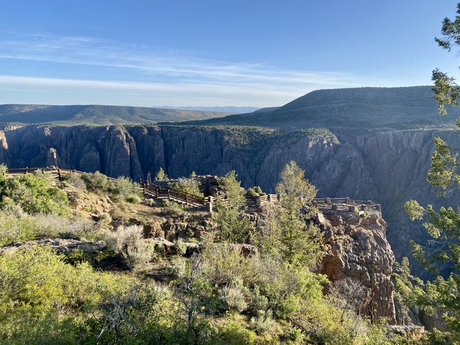View of the eastern overlook at Gunnison Point