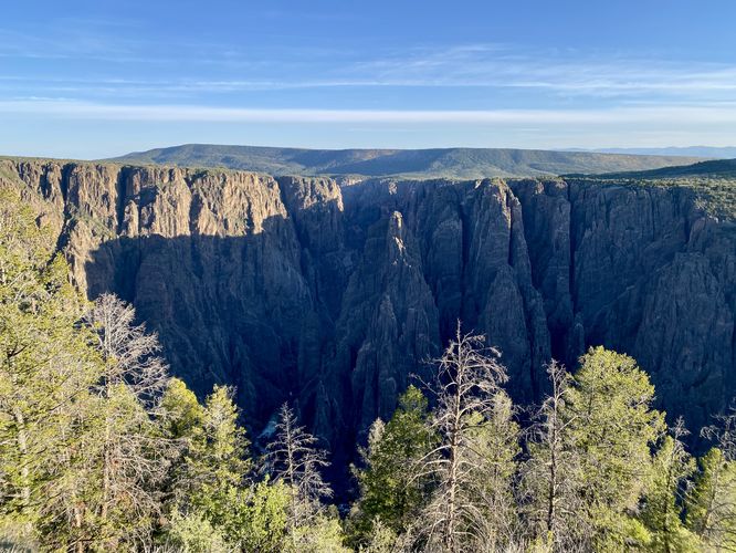 View into the Black Canyon from Gunnison Point