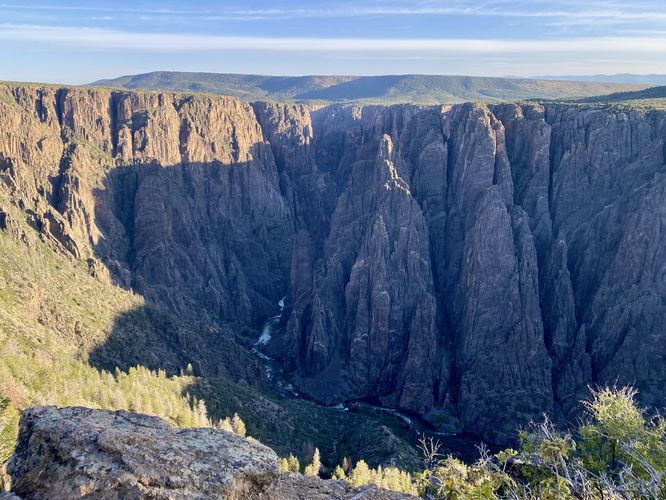 Stunning view into the Black Canyon