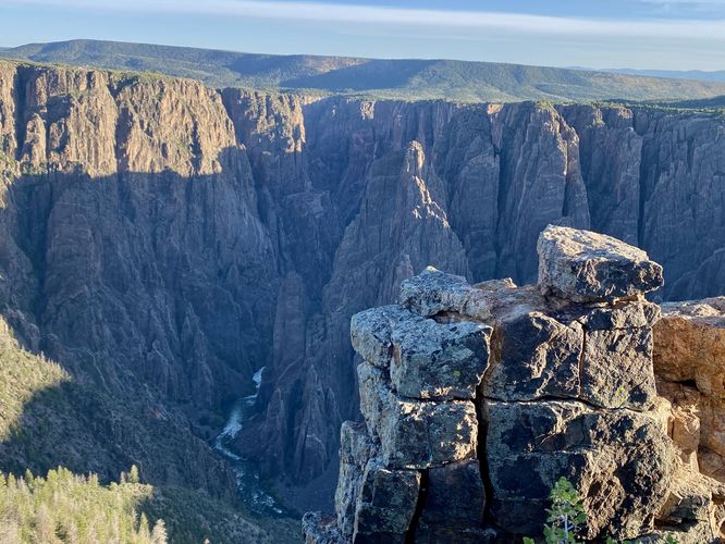 Stunning view of the Black Canyon from Gunnison Point