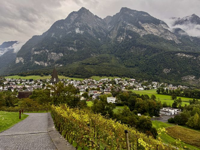 View from the walk down from Burg Gutenberg