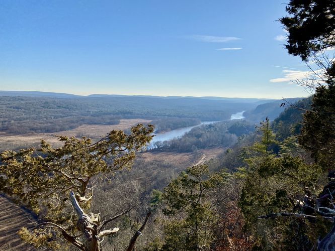 View of the Delaware River from the Cliff Trail