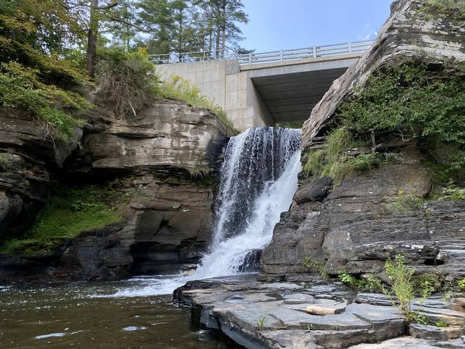 Hardenburgh Falls, approx. 20-feet tall