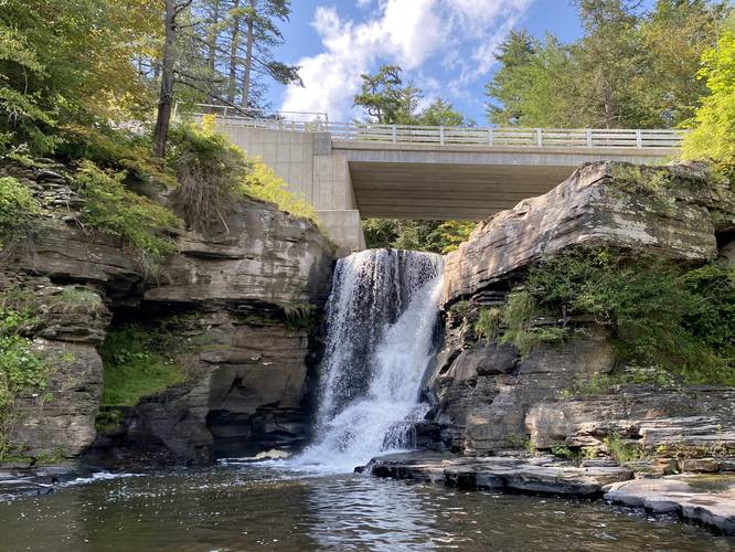 Hardenburgh Falls, approx. 20-feet tall