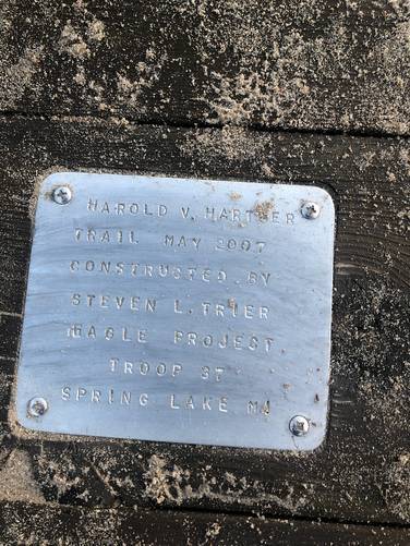 Harold V. Hartger plaque