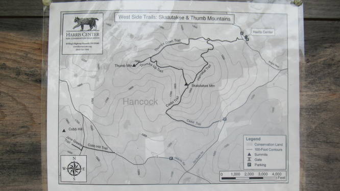 Posted trail map