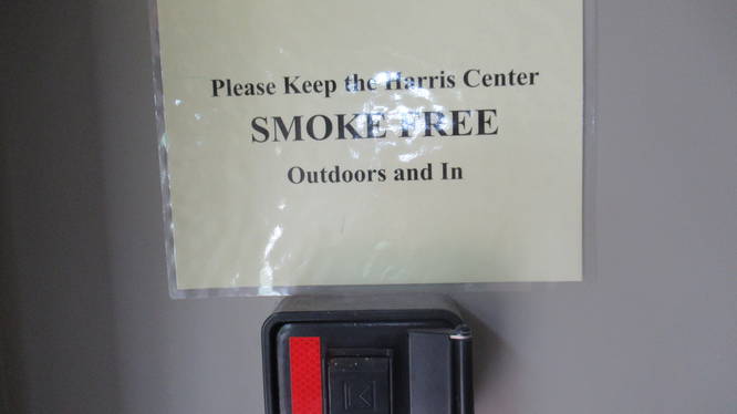 No smoking on the property