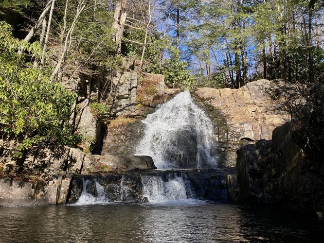 Hawk Falls, approx. 30-feet tall