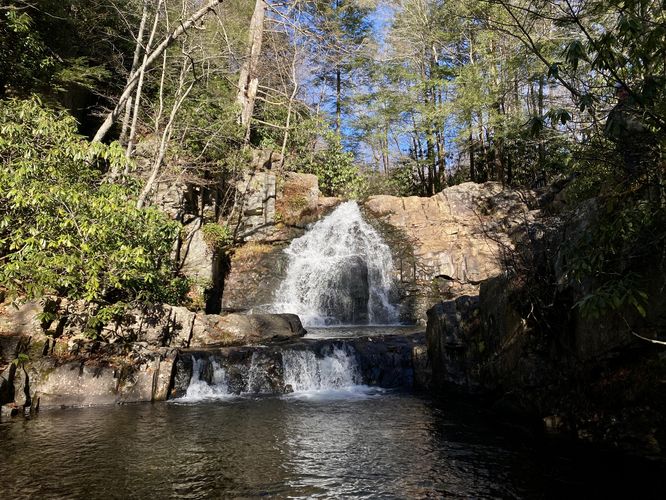 Hawk Falls, approx. 30-feet tall