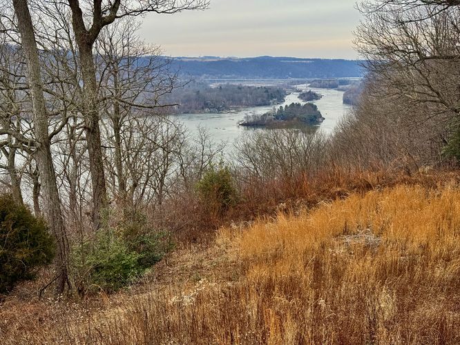 North-facing view from Hawk Point Overlook