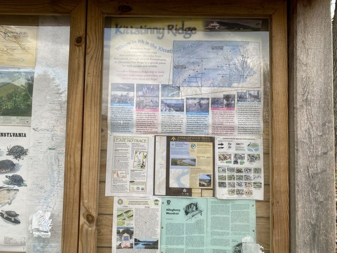 Info kiosk for Hawk Rock Mountain