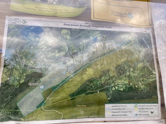 Hawk Rock Mountain (Appalachian Trail) map