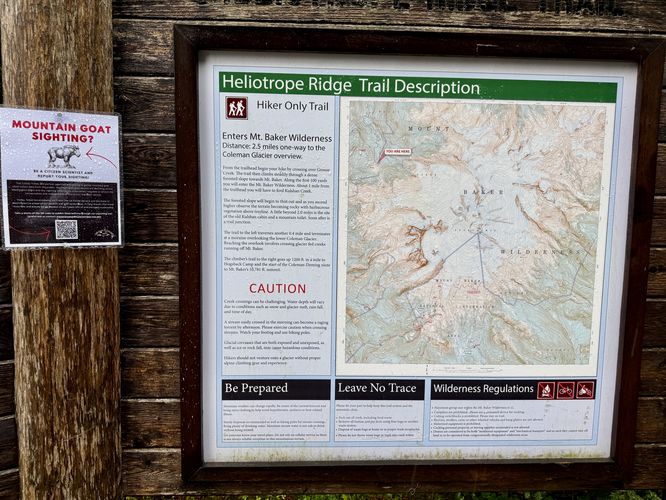 Heliotrope Ridge trail map