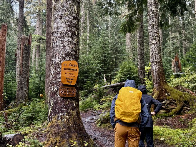 Entering Mt. Baker Wilderness
