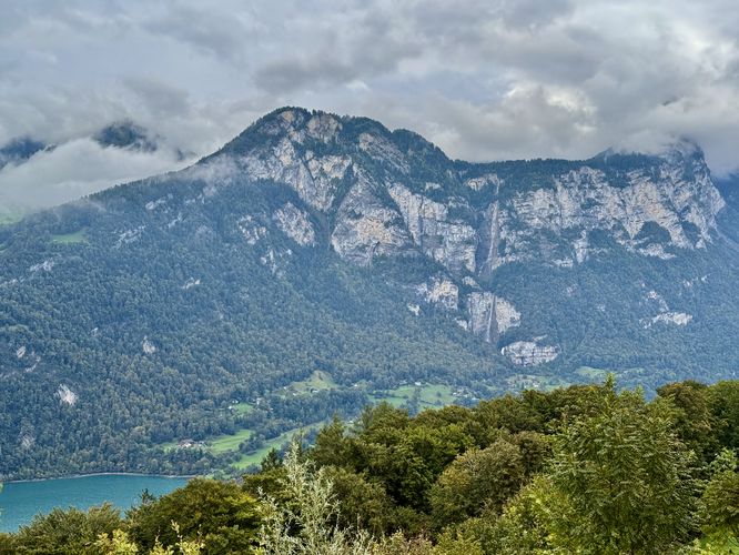 View of the 585-meter (1,919-foot) tall Seerenbach Falls