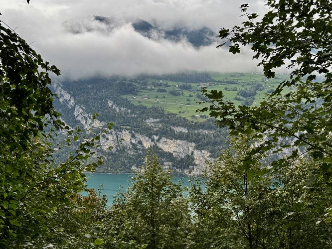 View of Walensee and Amden, Switzerland