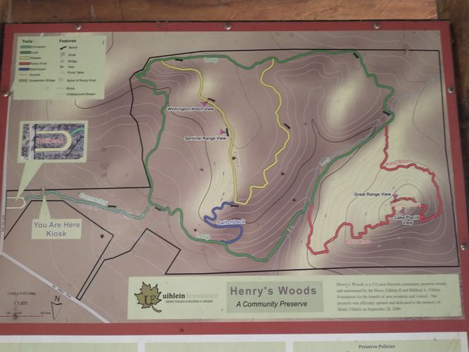 Map at information Kiosk