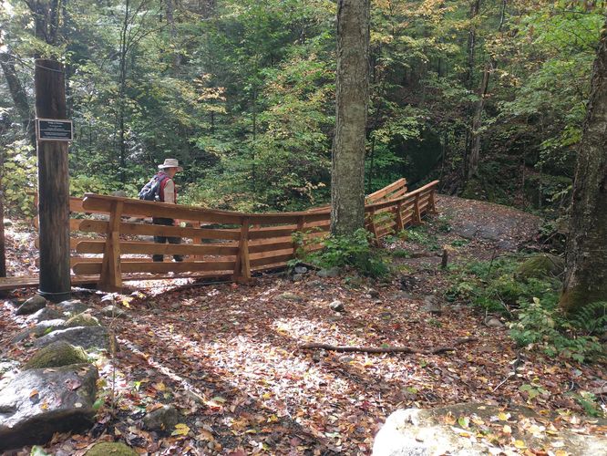 Suspension bridge to nowhere 