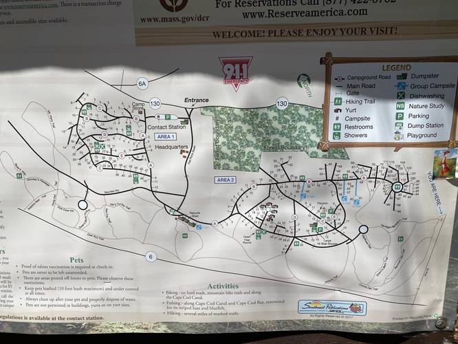 Shawme-Crowell State Forest trail map
