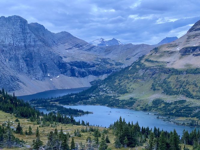 View of Hidden Lake and Mount Jackson