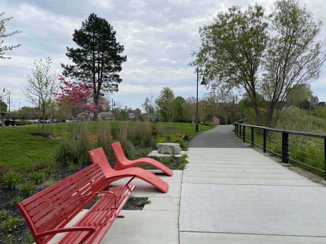 Paved trail leads to views of High Falls