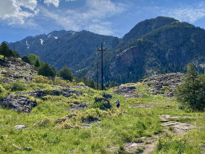 Hiking up to High Point