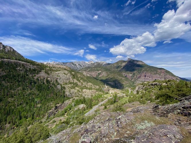 Mountains above Ouray from High Point