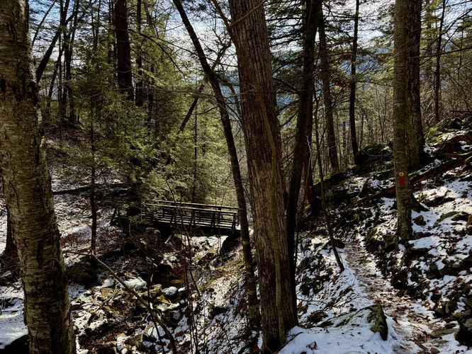 Footbridge crosses High Rock Run