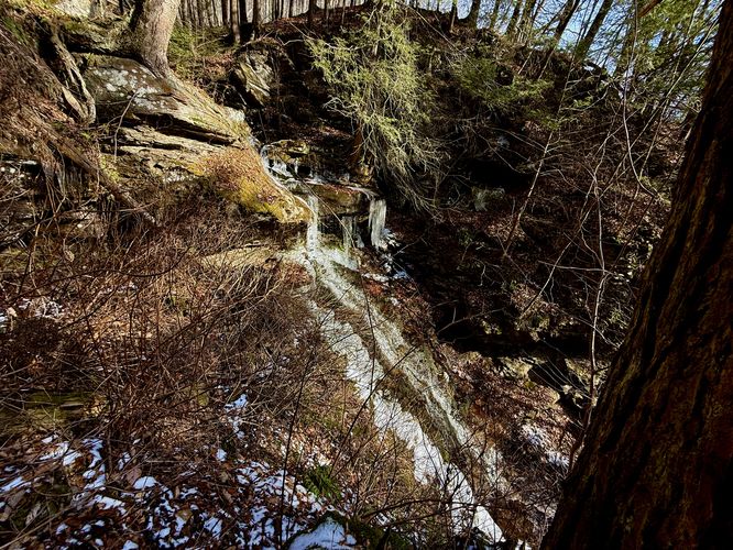 High Rock Falls (lower, approx. 25-feet tall))