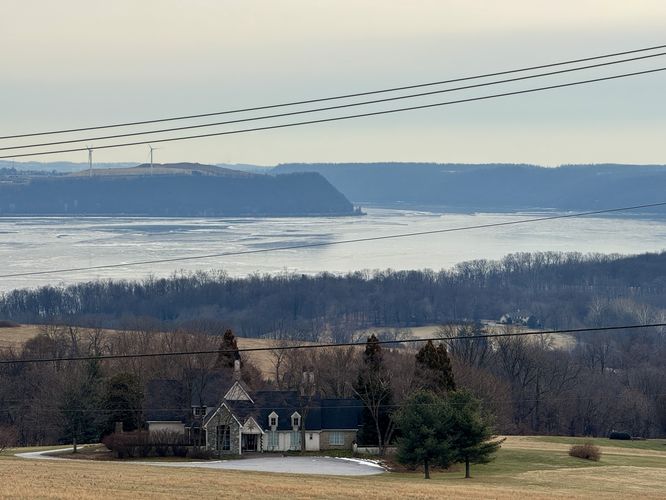 A south-facing view of the river