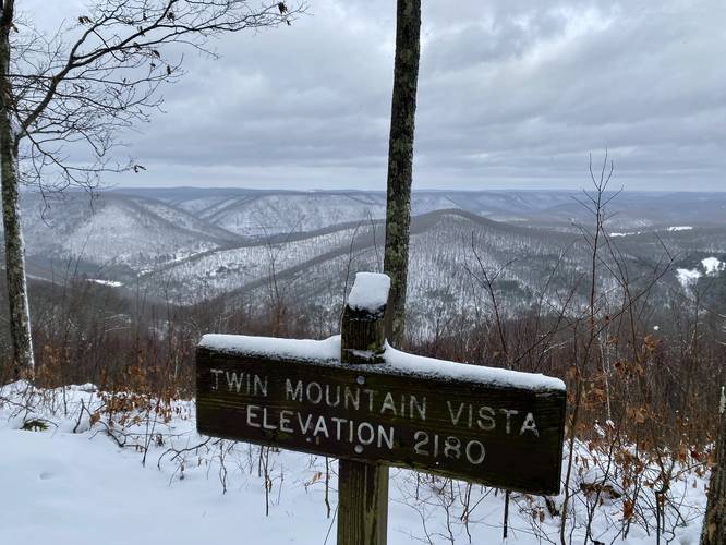 Twin Mountain Vista (elevation 2,180-feet)