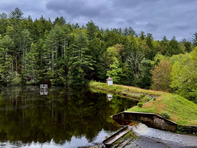 View of the reservoir from a nearby trail
