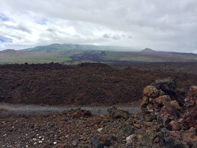 View up Haleakala