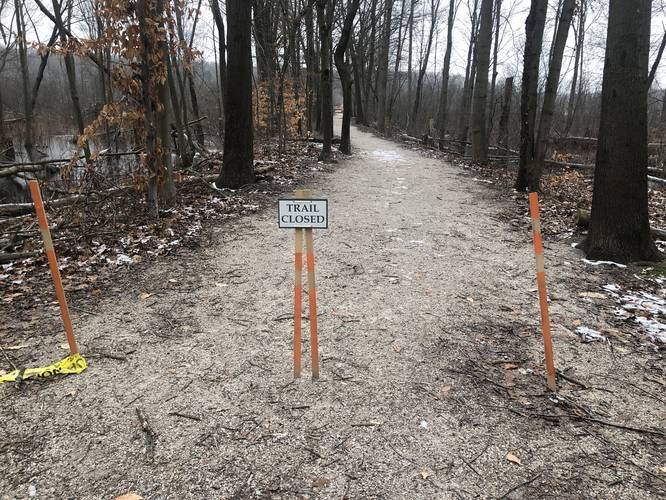 Trail closed - mid January 2020