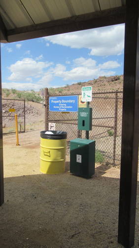 Trash and animal waste depot