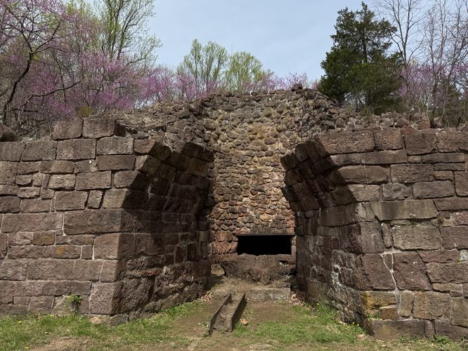 Remains of an anthracite coal furnace