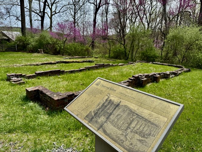 Remnants of abandoned coal kilns