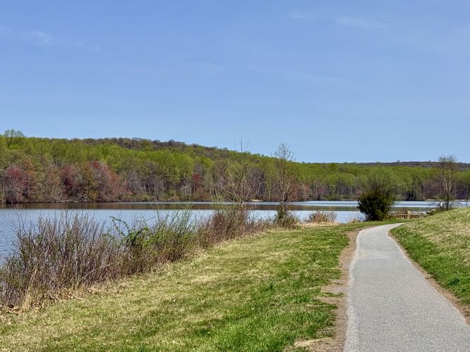 Paved section of the Hopewell Lake Loop