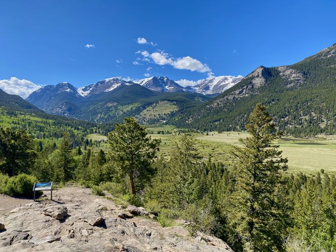 Sweeping views of Horseshoe Park in Rocky Mountain National Park