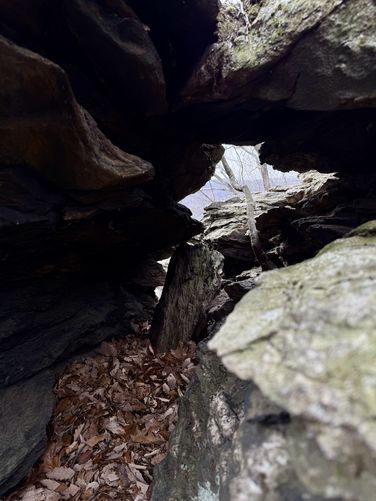 A view through the bedrock
