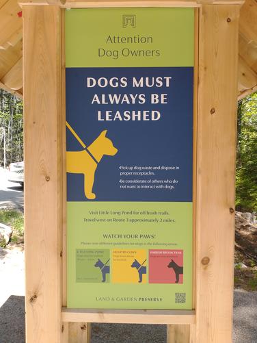 Keep dogs on a leash.