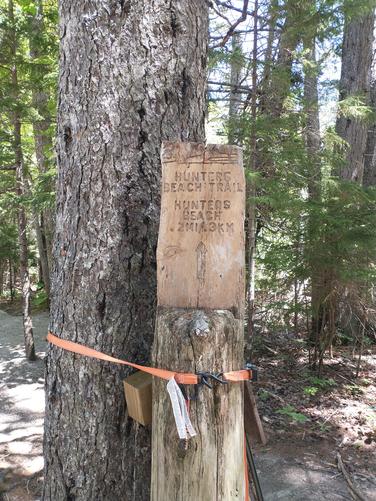 Trail junction at Cooksey Drive 