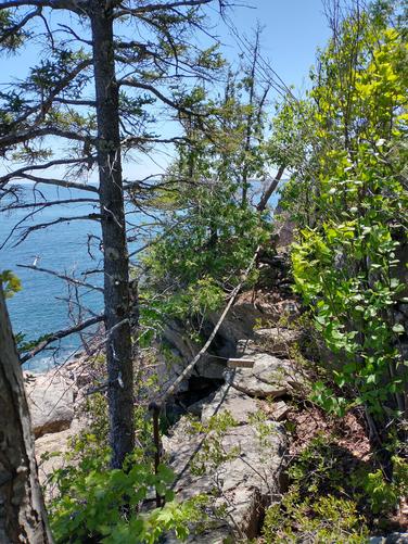 Closed trail section 
